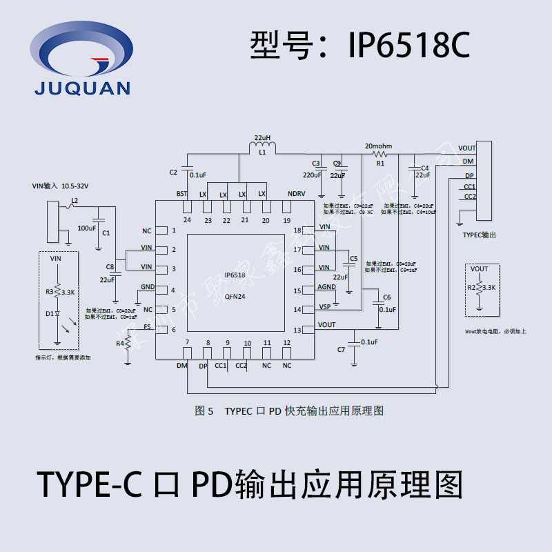 2帶PTYPE-C接口PD、QC3.0協(xié)議等